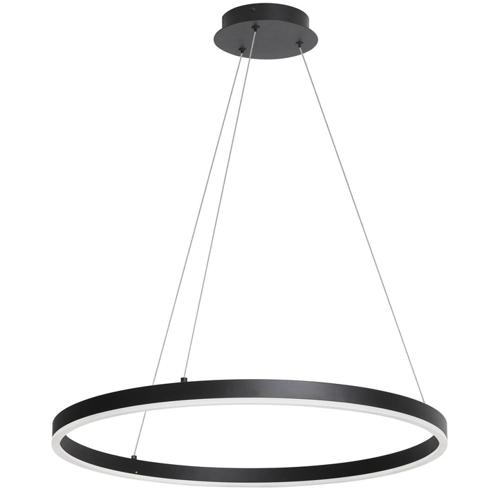 30W Colour Temperature Changing Chandelier, Matte Black by Dainolite