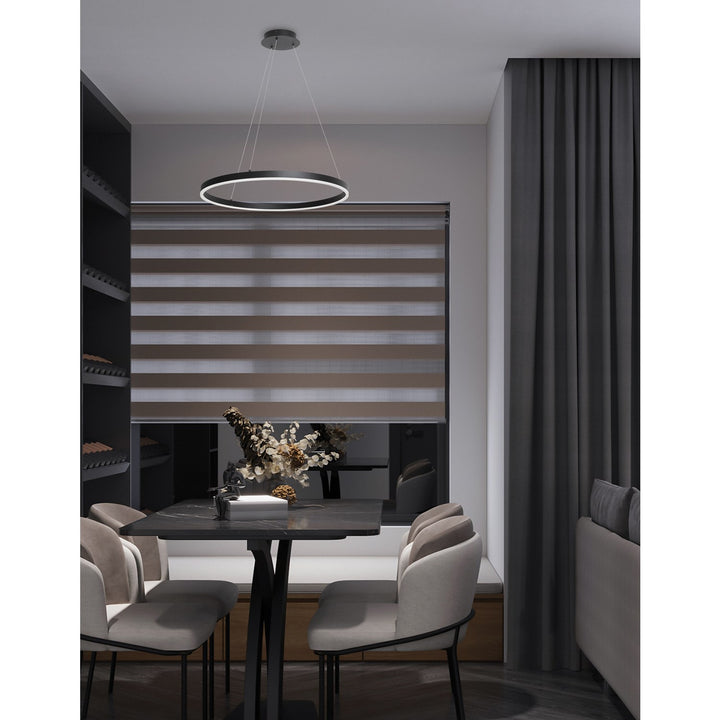 30W Colour Temperature Changing Chandelier, Matte Black