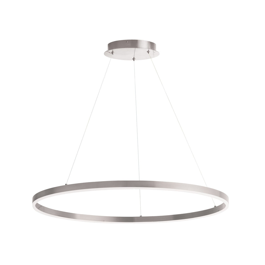50W Colour Changing Temperature Chandelier, Silver With White Acrylic Diffuser by Dainolite