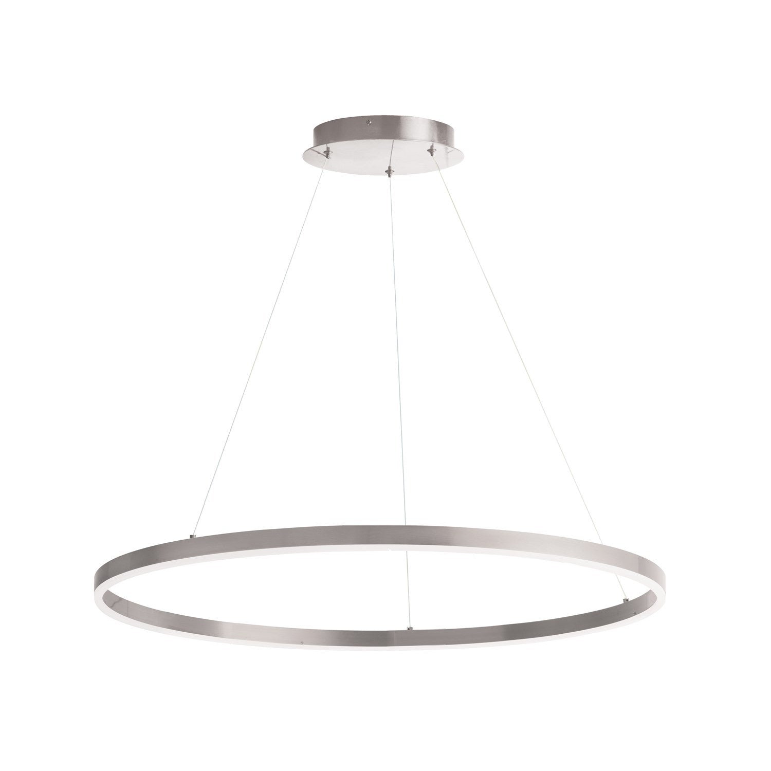 50W Colour Changing Temperature Chandelier, Silver With White Acrylic Diffuser by Dainolite