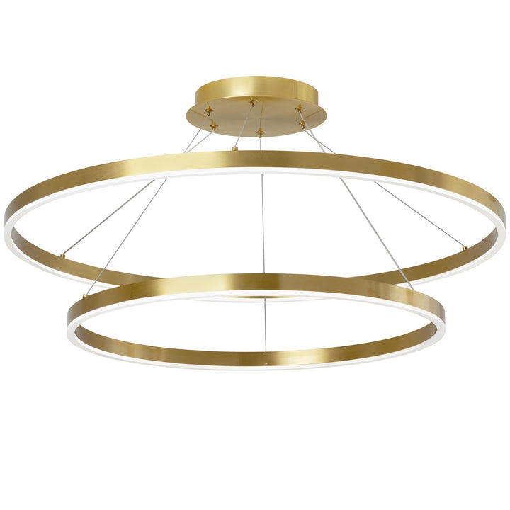 103W Colour Changing Temperature Chandelier, Aged Brass by Dainolite
