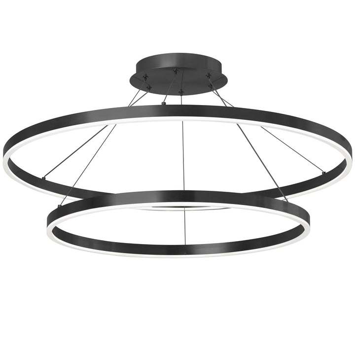 103W Colour Changing Temperature Chandelier, Matte Black by Dainolite