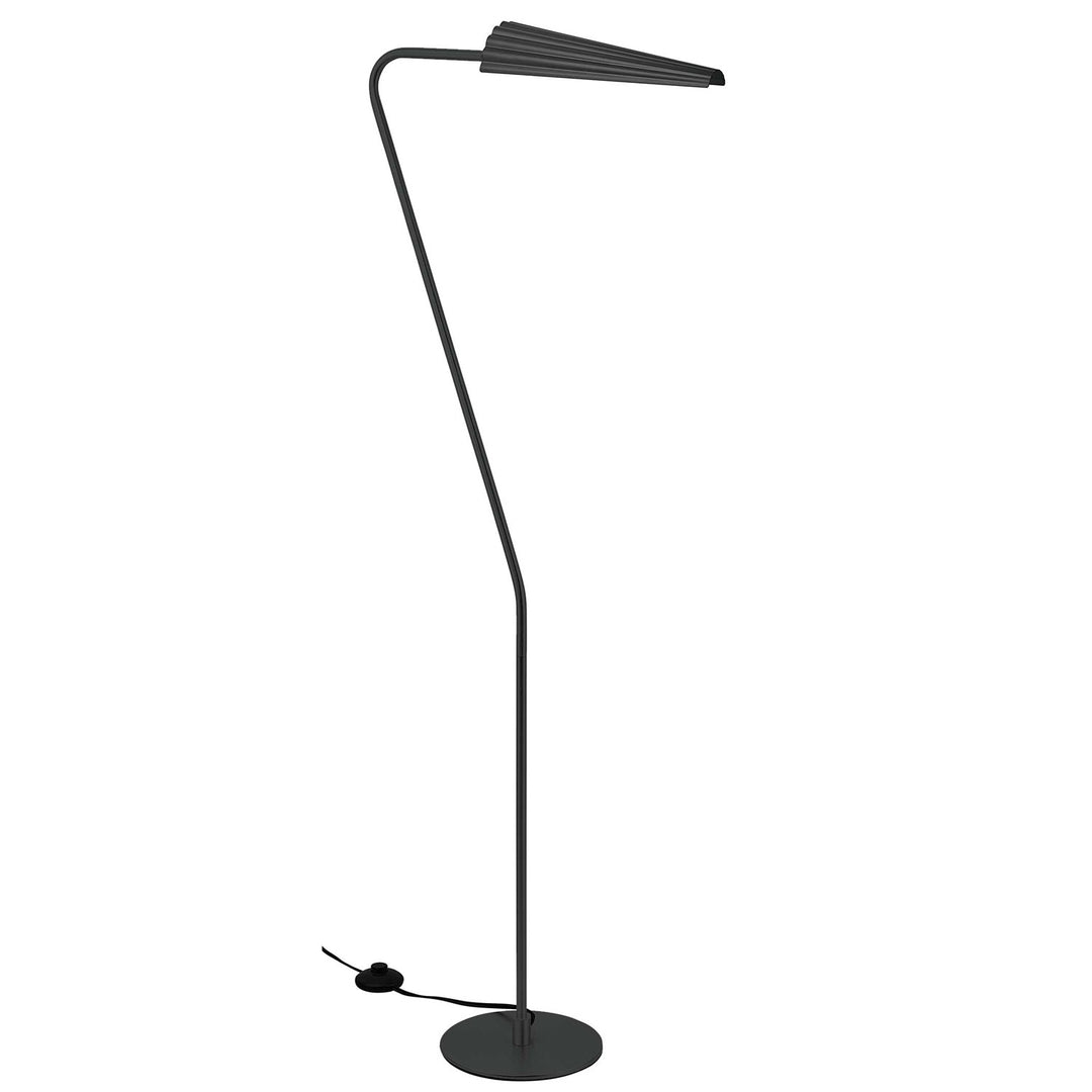 1 Light Incandescent  Floor Lamp Matte Black W/ A Matte Black Shade by Dainolite