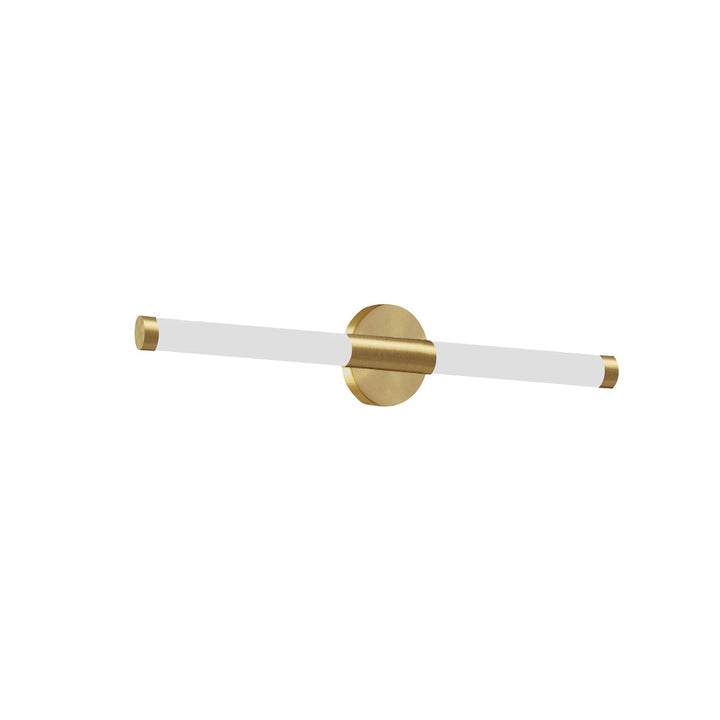 12W Wall Sconce, Aged Brass W/ White Acrylic Diffuser by Dainolite
