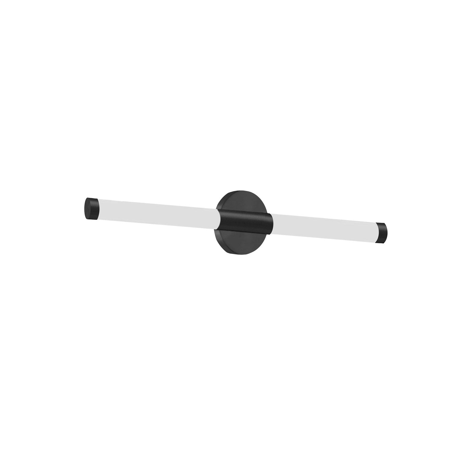 12W Wall Sconce, Matte Black W/ White Acrylic Diffuser by Dainolite