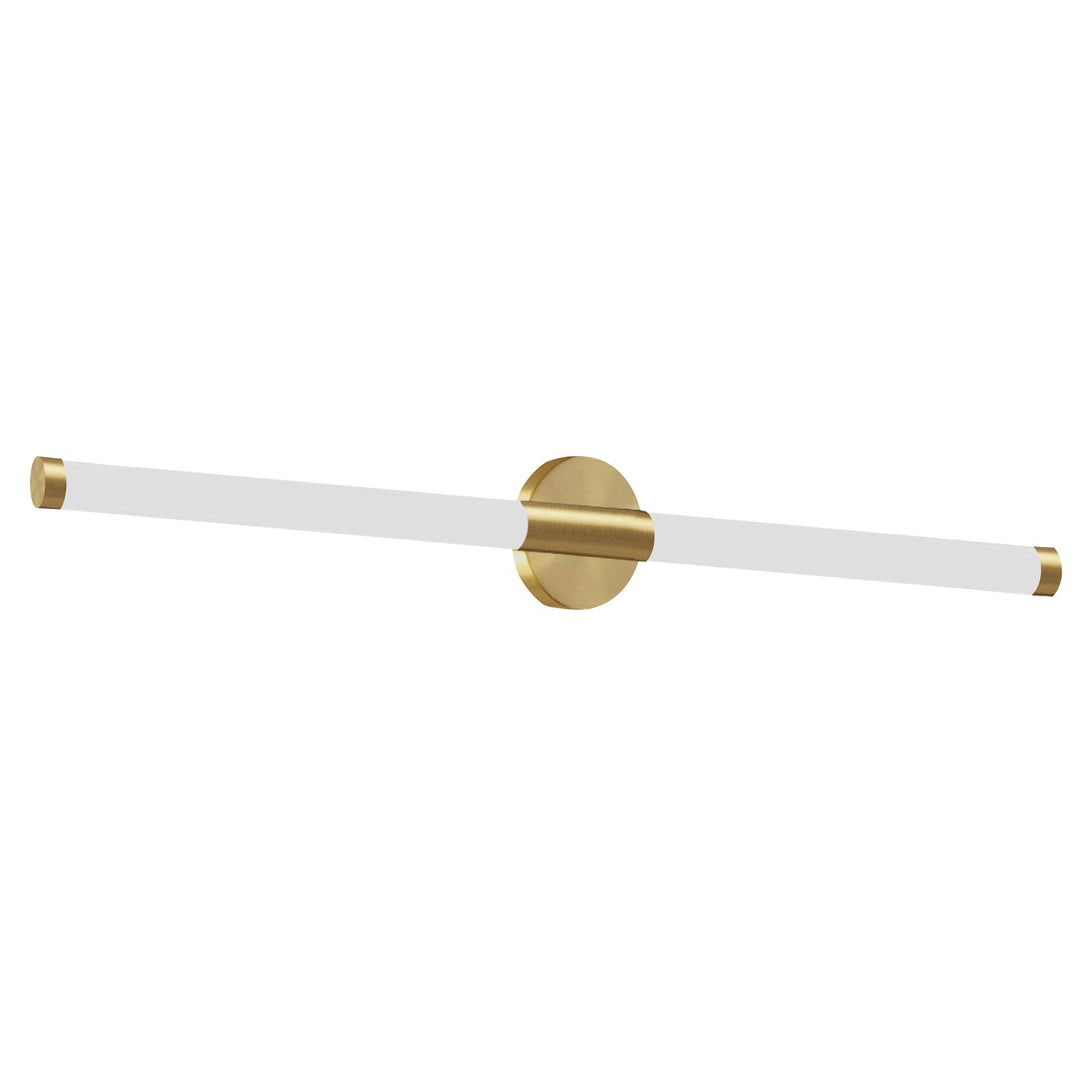 20W Wall Sconce, Aged Brass W/ White Acrylic Diffuser by Dainolite