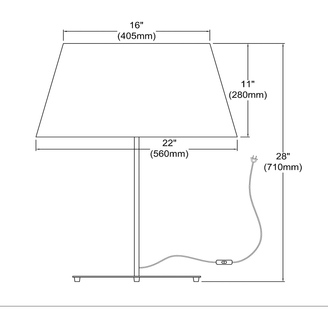1 Light Incandescent Matte White Table Lamp With Boucle Fabric Shade