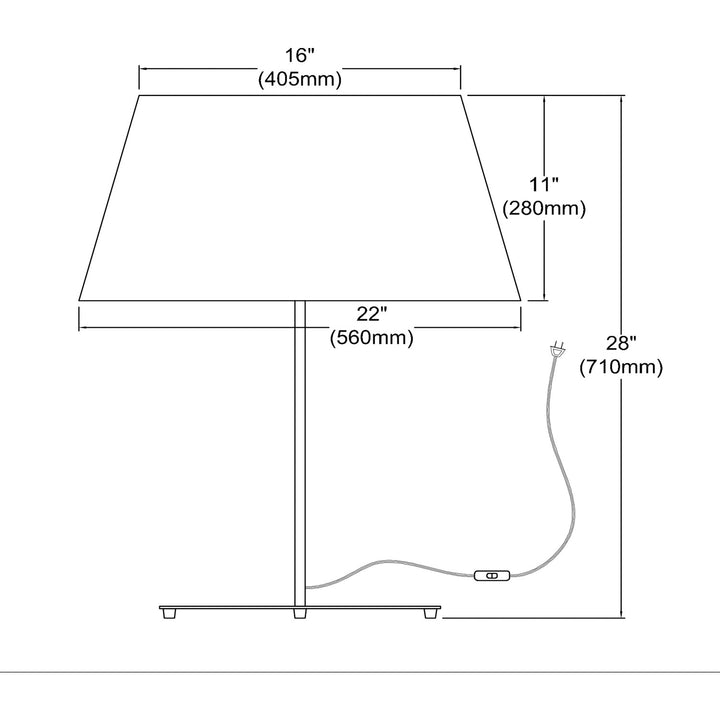 1 Light Incandescent Matte White Table Lamp With Boucle Fabric Shade