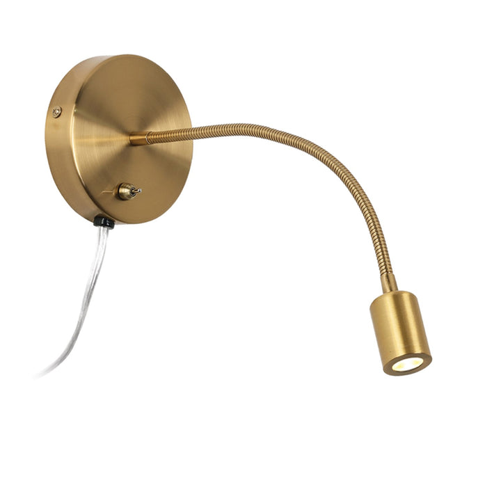3W Led  Sconce Aged Brass by Dainolite