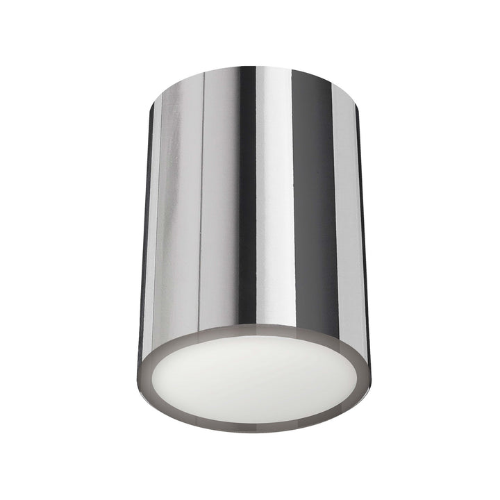 12W Flush Mount Polished Chrome With Frosted Acrylic Diffuser by Dainolite