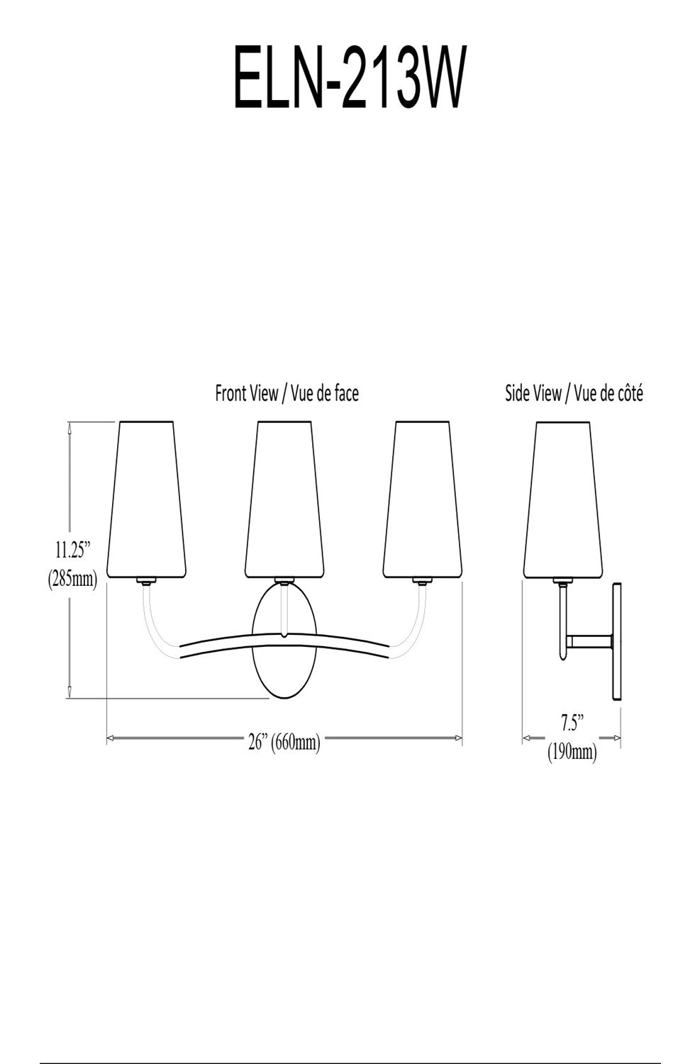 3 Light Incandescent Vanity Matte Black With Clear Hammered Glass