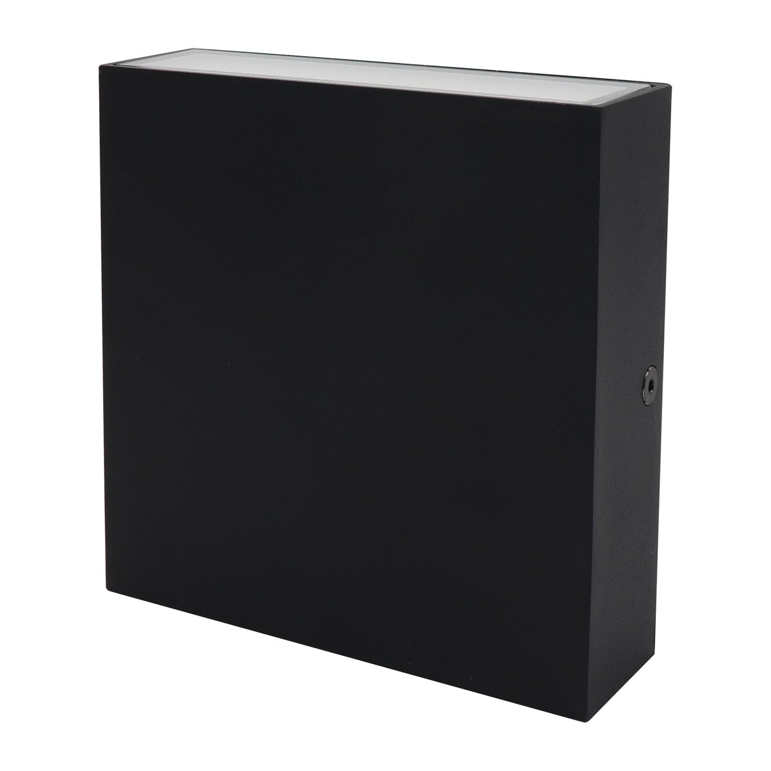 15W Led Outdoor Wall Sconce, Matte Black With Frosted Acrylic Diffuser by Dainolite