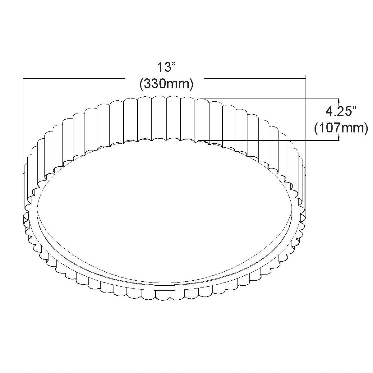 30W Flush Mount, Matte White 3 Colour Change Temperature