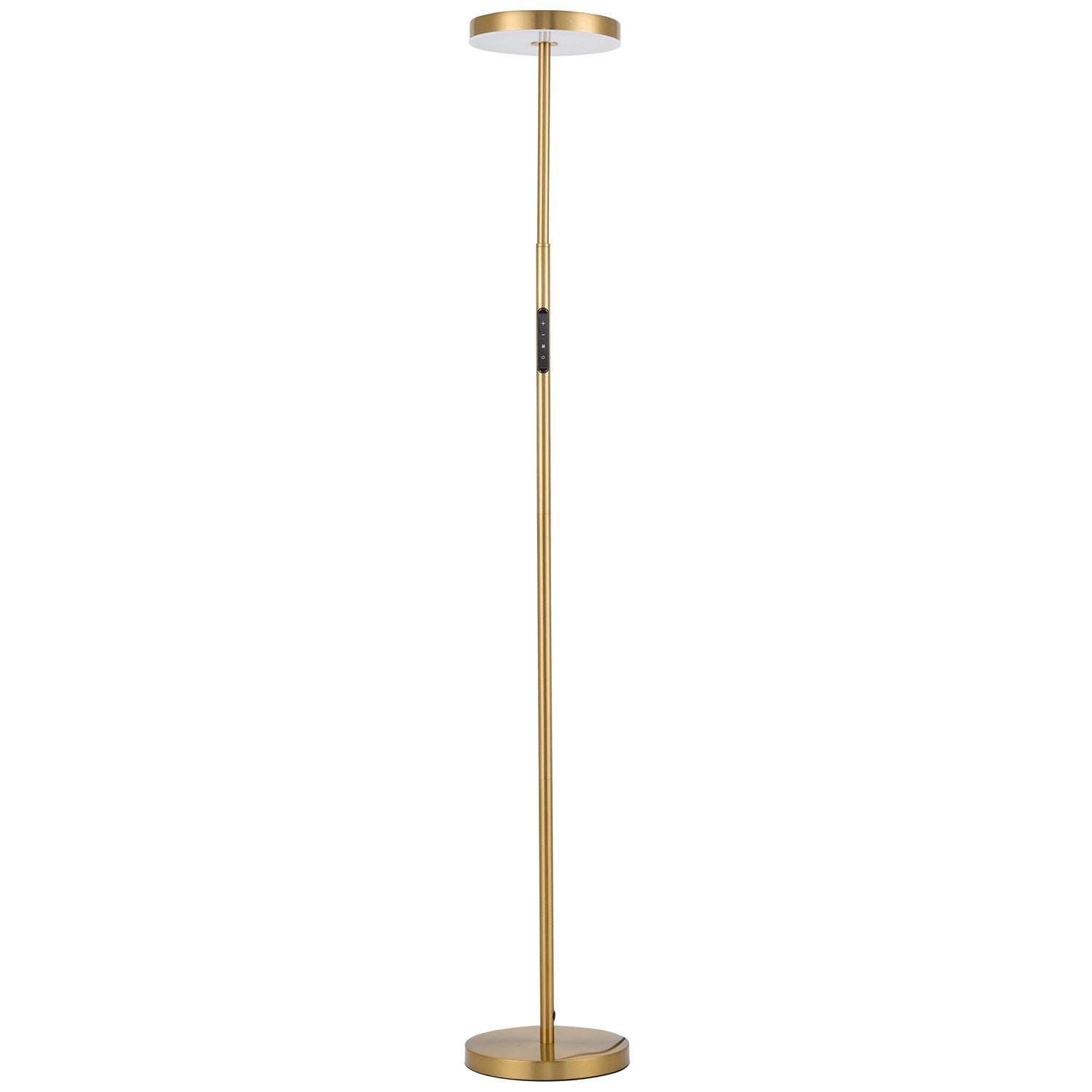 30W Floor Lamp In Polished Chrome W/ White Acrylic Diffuser by Dainolite