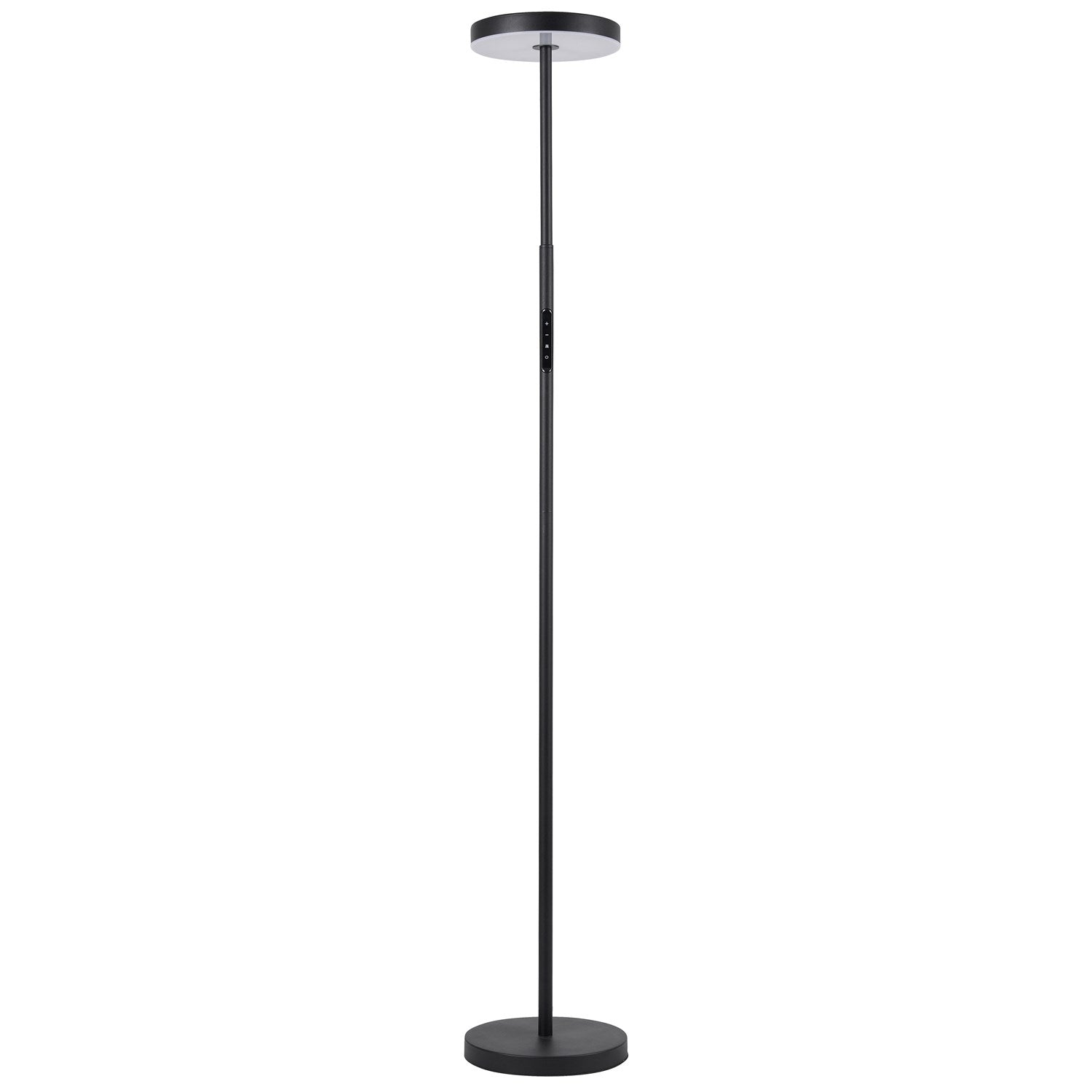 30W Floor Lamp Sand Black With White Acrylic Diffuser by Dainolite