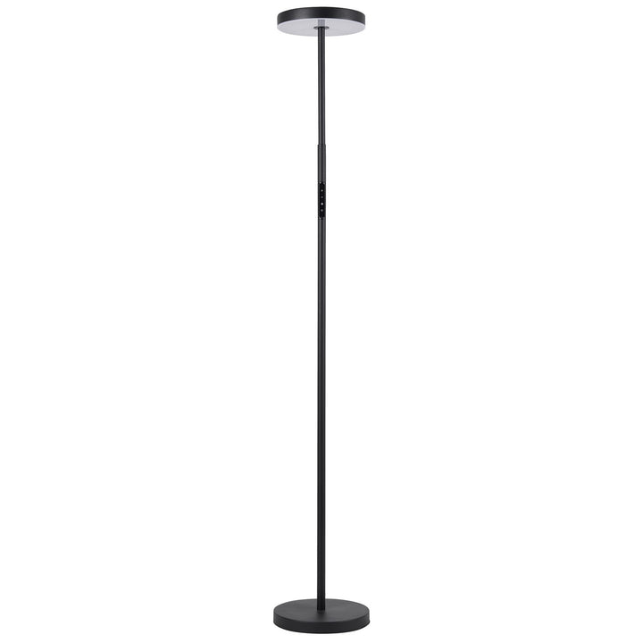 30W Floor Lamp Sand Black With White Acrylic Diffuser by Dainolite