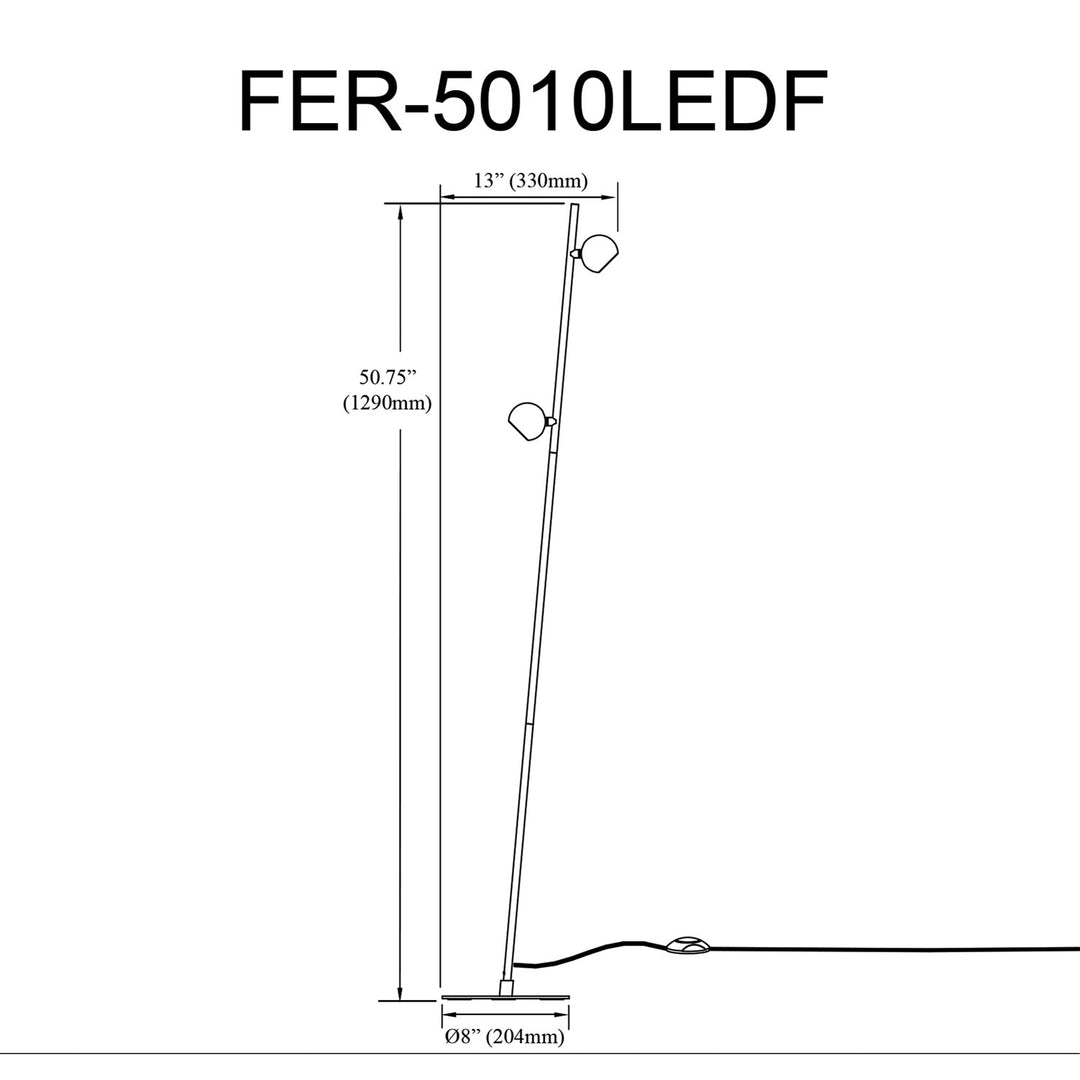 5.5W Satin Nickle Table Lamp