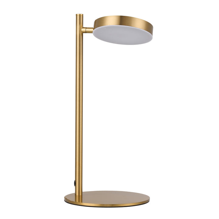1 Light Led  Table Lamp Aged Brass by Dainolite