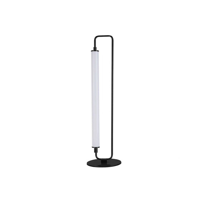 1 Light Led  Table Lamp Matte Black W/ White Acrylic by Dainolite