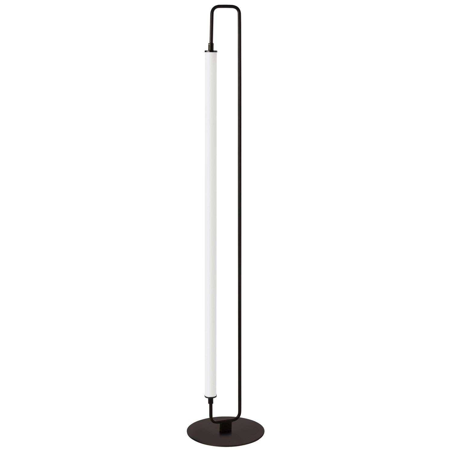 1 Light Led  Floor Lamp Matte Black W/ White Acrylic by Dainolite