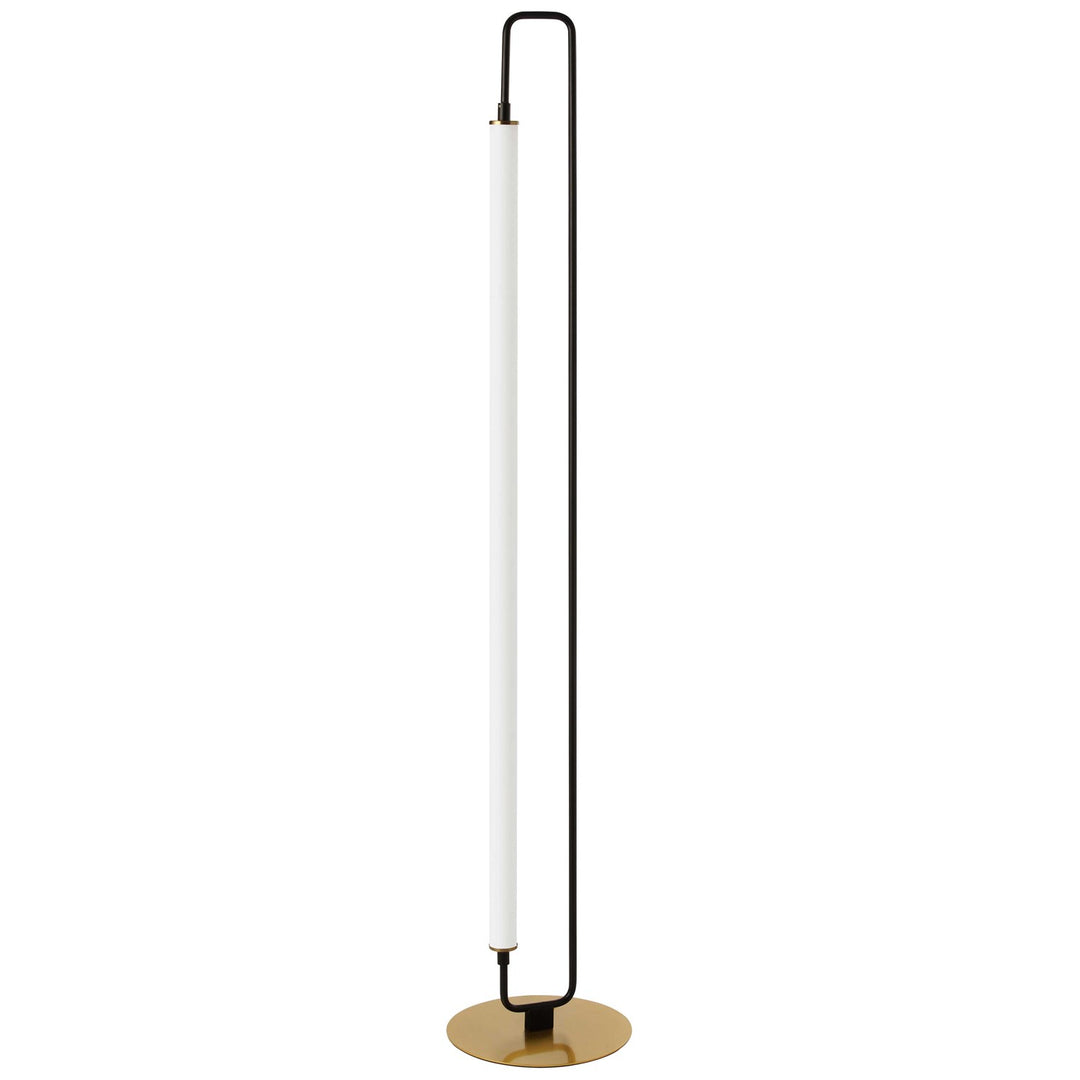 1 Light Led  Floor Lamp Matte Black W/ White Acrylic by Dainolite