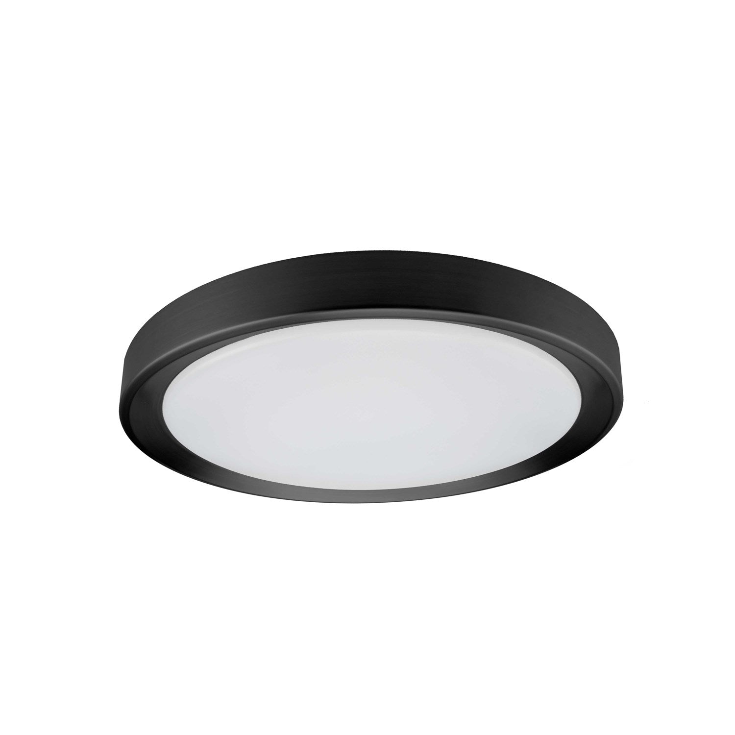 24W 3Cct Flush Mount Sandy Black With White Diffuser by Dainolite