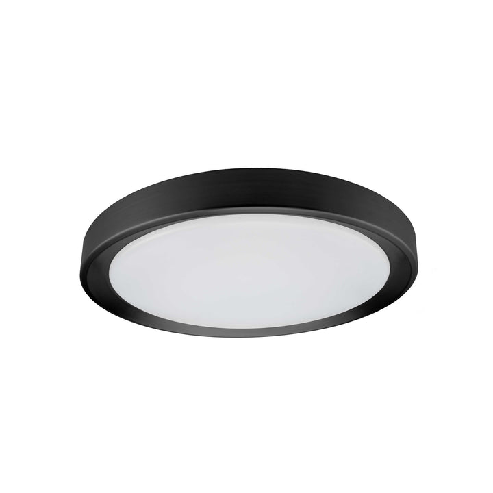 24W 3Cct Flush Mount Sandy Black With White Diffuser by Dainolite