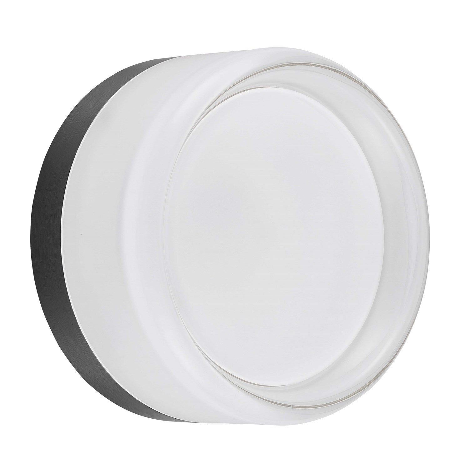 15W Wall Sconce Matte Black With Clear & Frosted Acrylic Diffuser by Dainolite