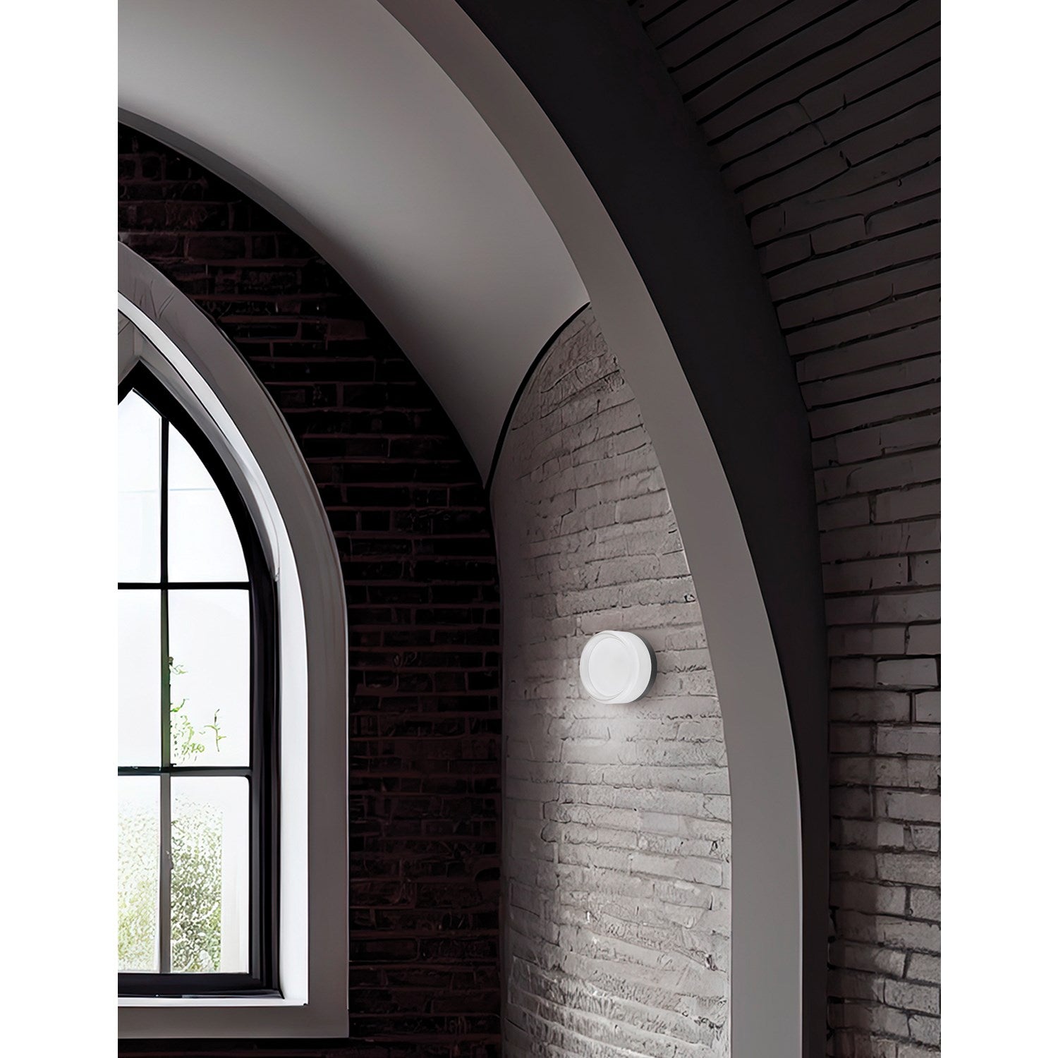 15W Wall Sconce Matte Black With Clear & Frosted Acrylic Diffuser