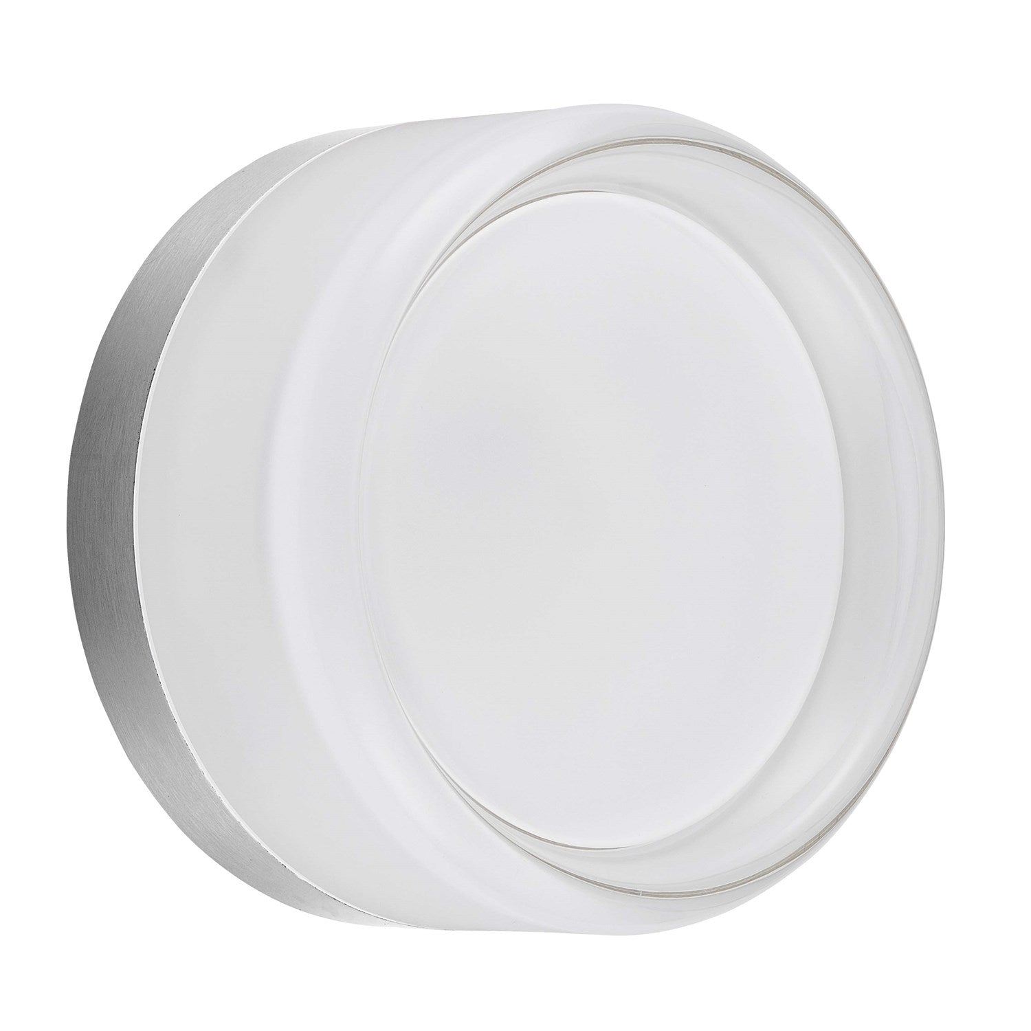 15W Wall Sconce Polished Chrome With Clear & Frosted Acrylic Diffuser by Dainolite