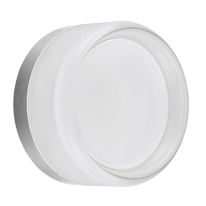 15W Wall Sconce Polished Chrome With Clear & Frosted Acrylic Diffuser by Dainolite