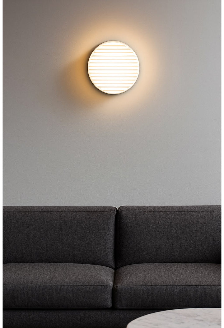 15W Outdoor Wall Sconce, Matte White W/ Clear & Frosted Glass