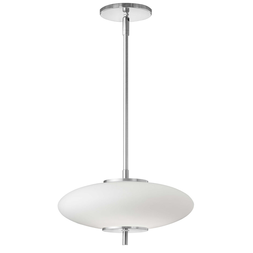 16W Pendant Polished Chrome With Opal Glass by Dainolite