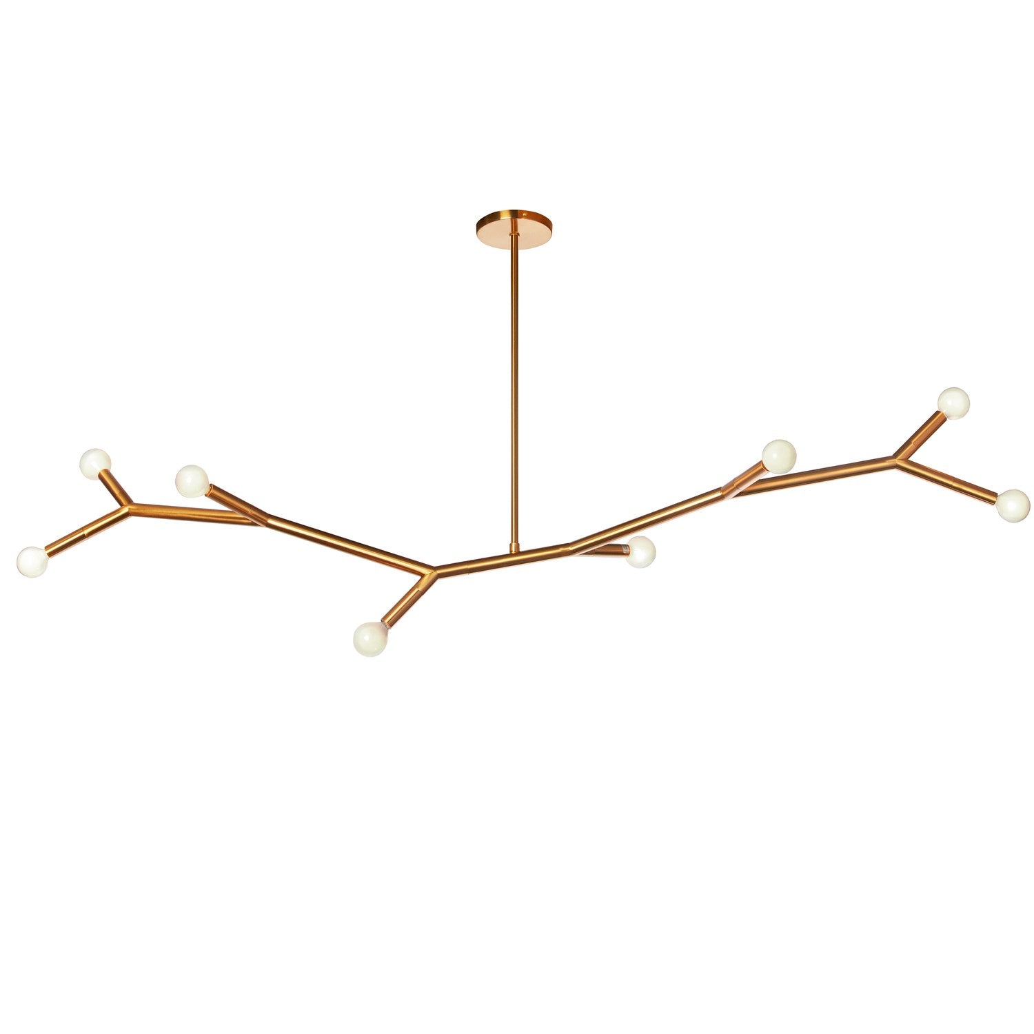 8 Light Incandescent Horizontal Pendant Aged Brass by Dainolite