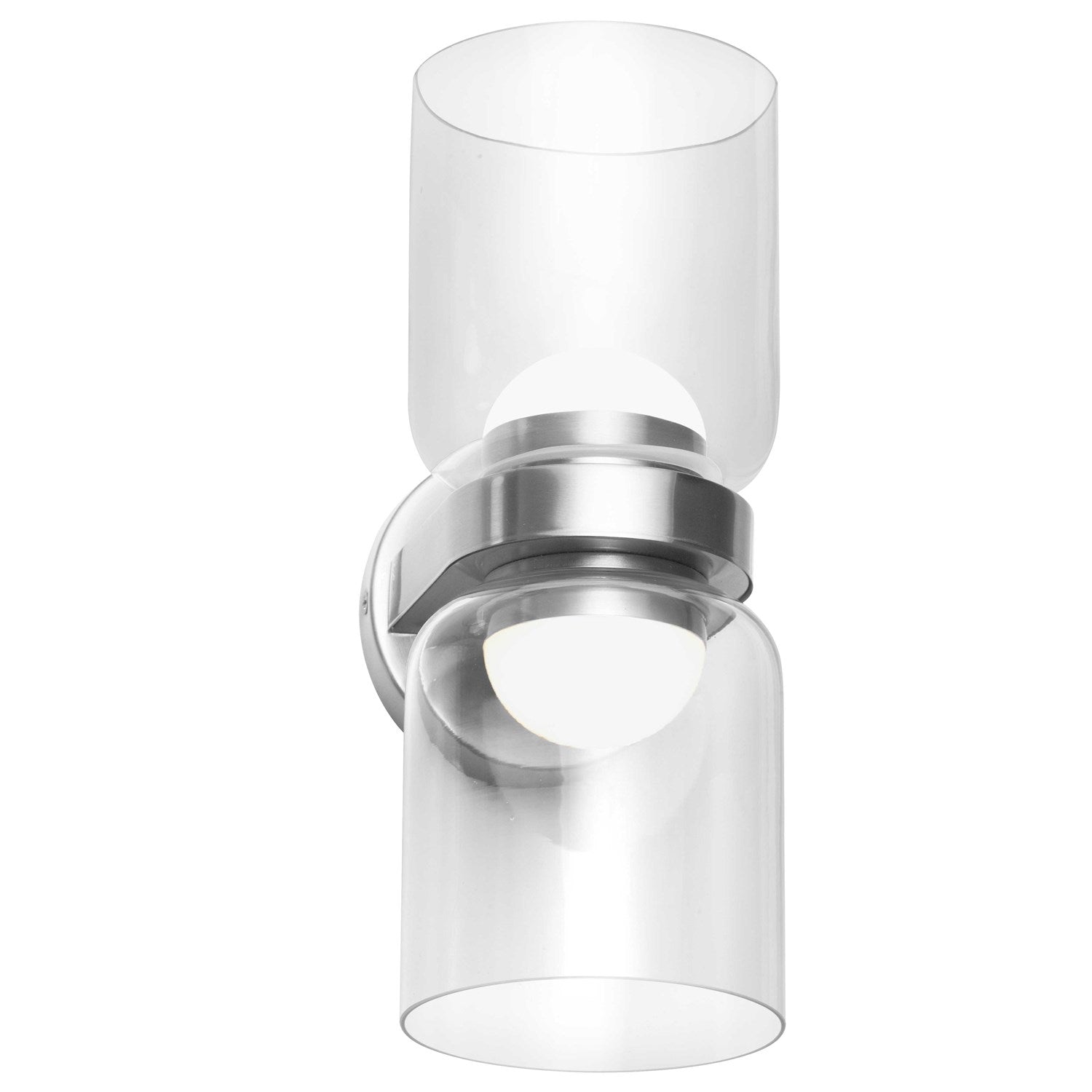 10W Led  Wall Sconce Polished Chrome W/ Clear Glass by Dainolite