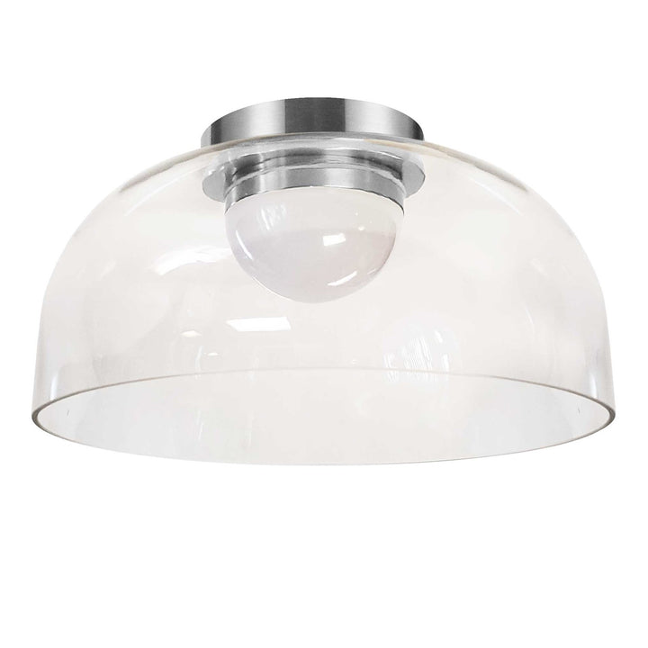 10W Led  Flush Mount Polished Chrome W/ Clear Glass by Dainolite