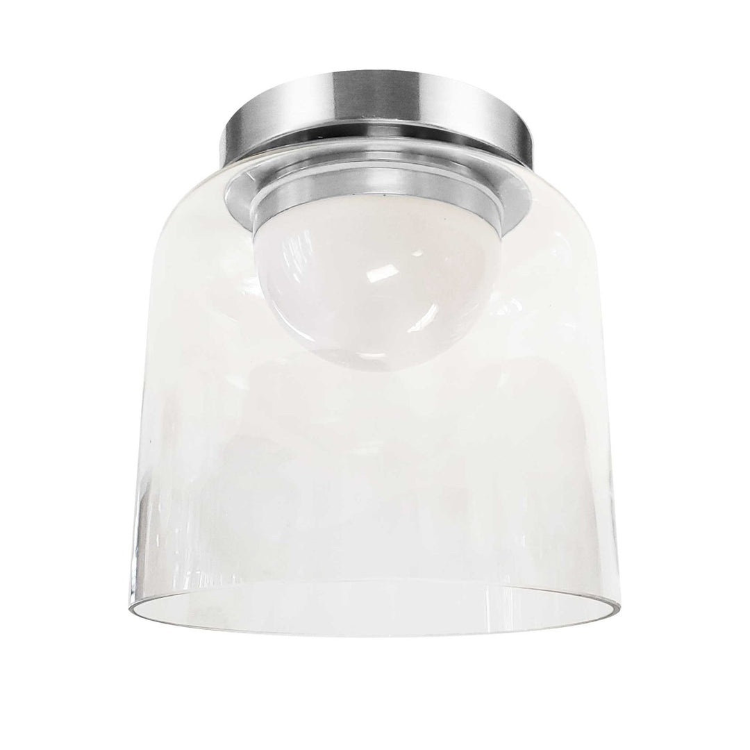 10W Led  Flush Mount Polished Chrome W/ Clear Glass by Dainolite