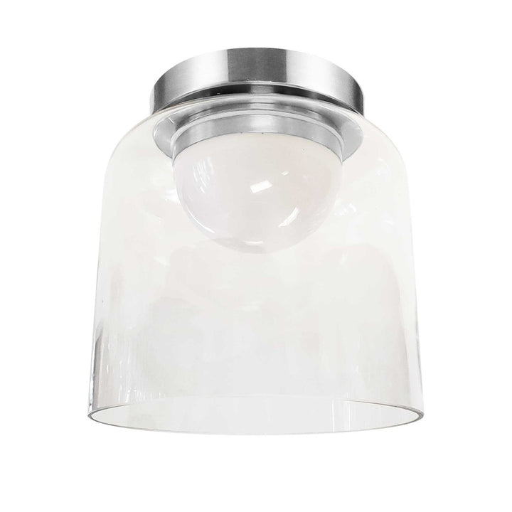 10W Led  Flush Mount Polished Chrome W/ Clear Glass by Dainolite