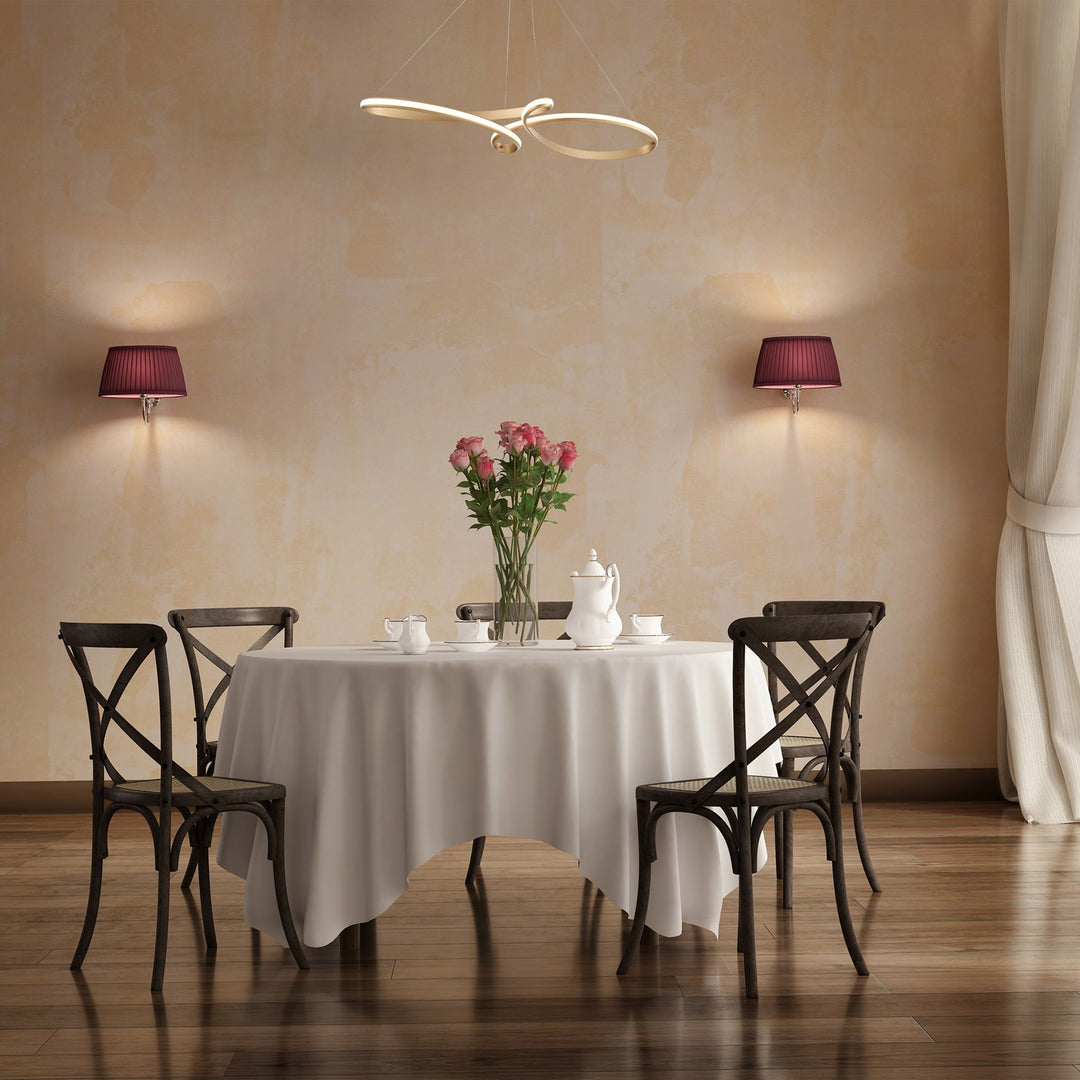 50W Horizontal Pendant Aged Brass With White Silicone Diffuser