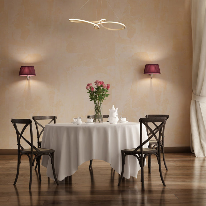 50W Horizontal Pendant Aged Brass With White Silicone Diffuser