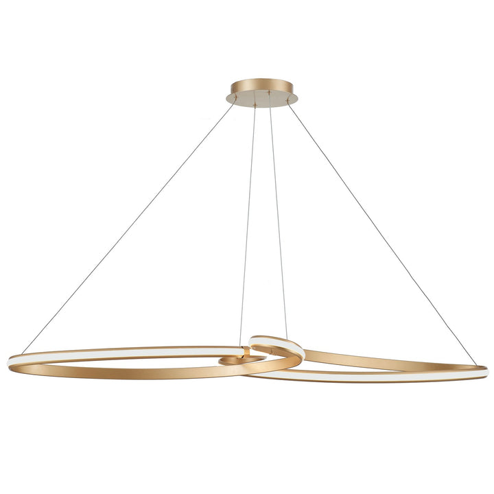 76W Led  Horizontal Pendant Aged Brass by Dainolite