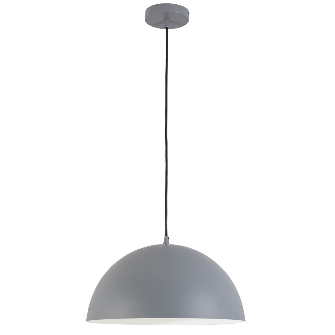 1 Light Incandescent 16" Pendant Grey by Dainolite