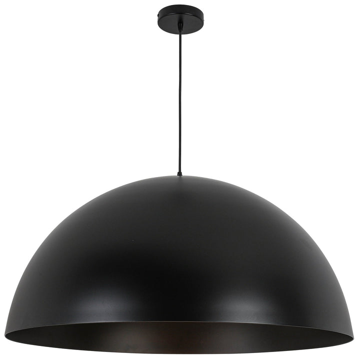 1 Light Incandescent Pendant, Matte Black by Dainolite