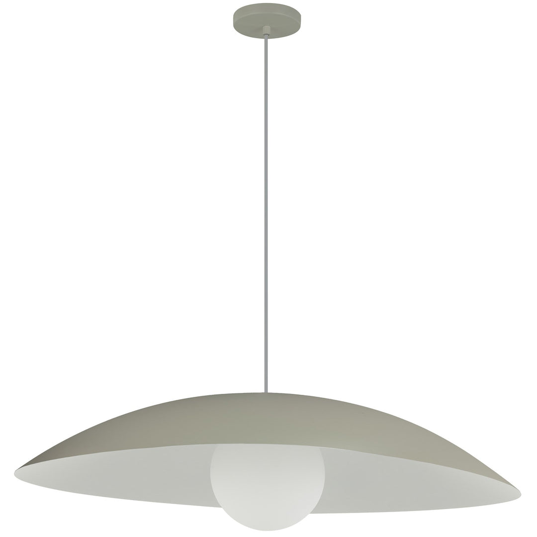 1 Light Pendant, Matte Linen W/ Opal Glass by Dainolite
