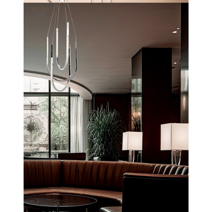 62W Pendant Polished Chrome With White Silicone Diffuser