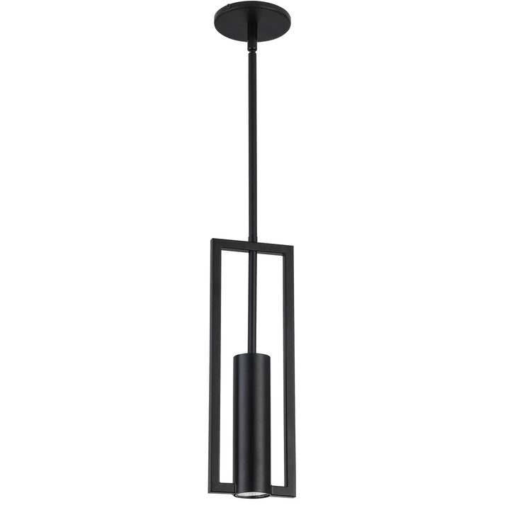 1 Light Halogen Pendant, Matte Black by Dainolite