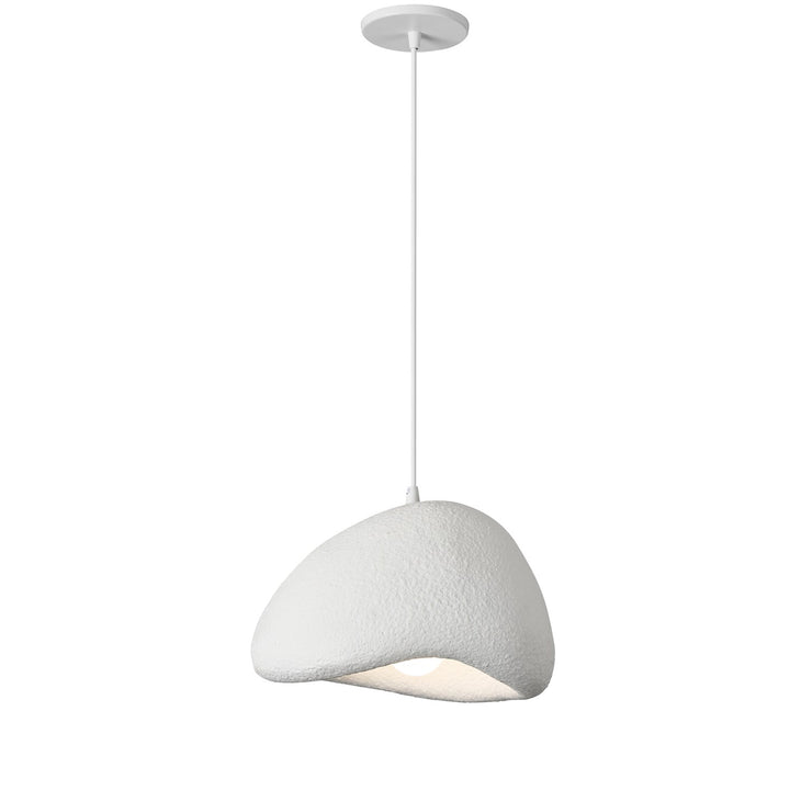 1 Light Pendant In Matte White by Dainolite