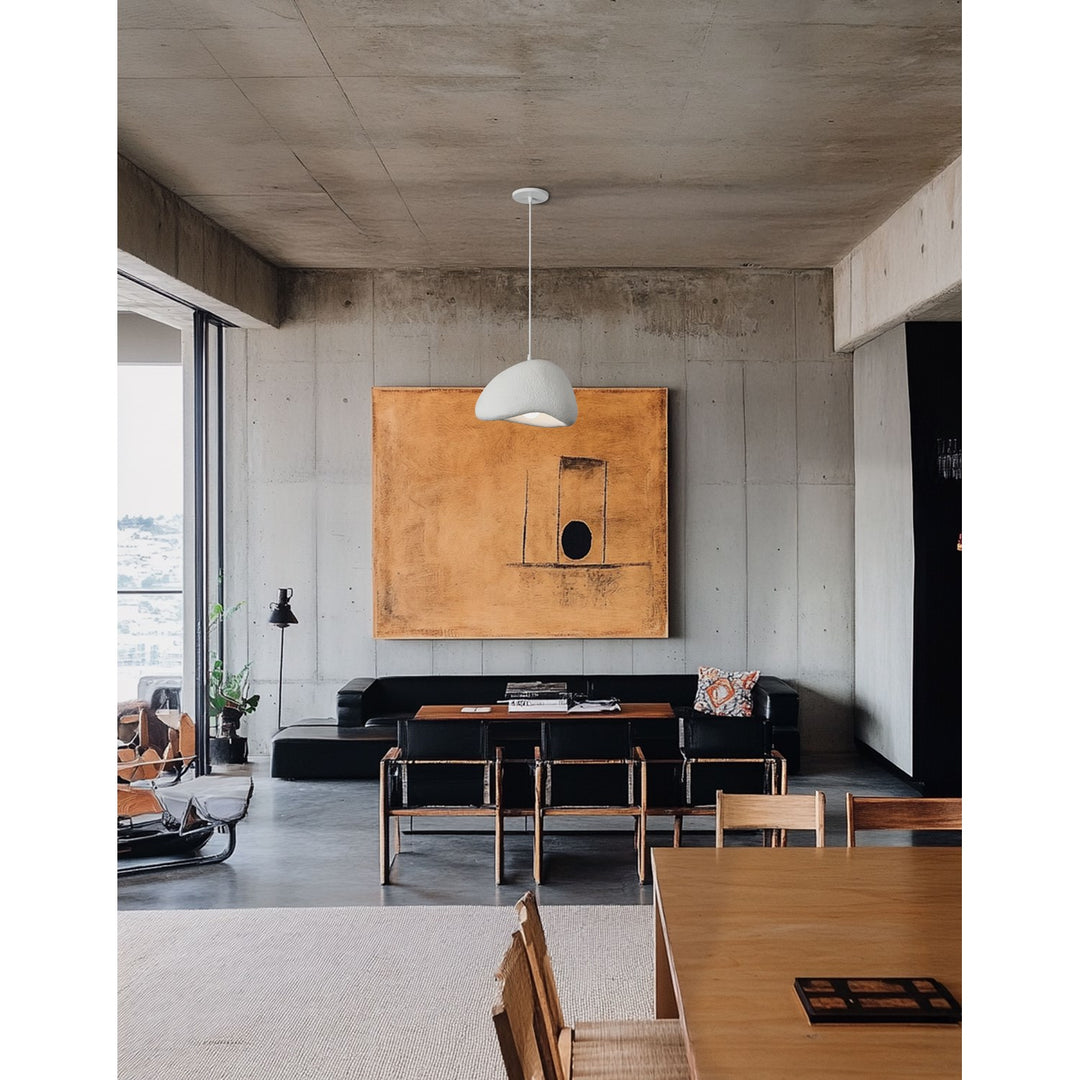 1 Light Pendant In Matte White