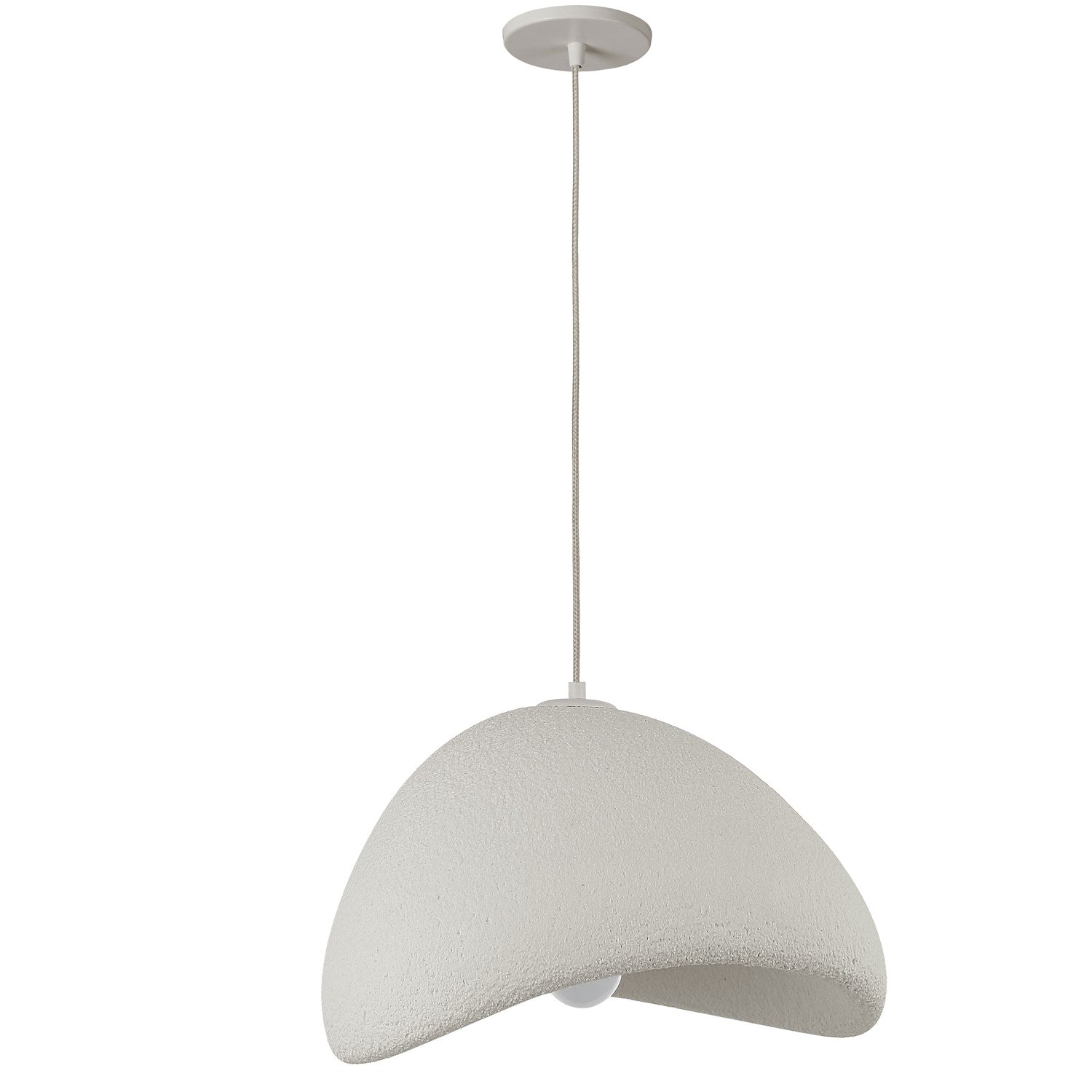 1 Light Pendant In Matte Linen by Dainolite