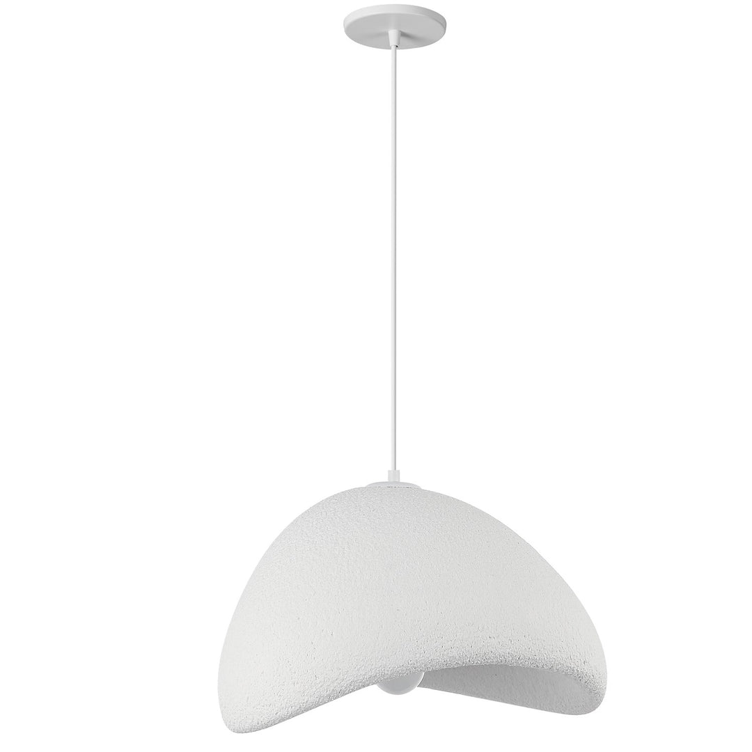 1 Light Pendant In Matte White by Dainolite